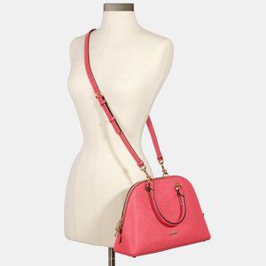 Coach Katy Satchel Shoulder Bag In Electronic Pink